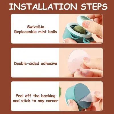 Pawzy 3 jouets interactifs pour chats avec herbe à chat