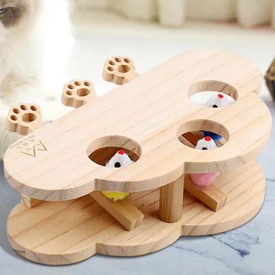 Pawzy Jouet Grattoir Taupe pour Chat - Stimule l'Instinct Naturel