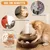 Pawzy Boule à grelot menthe - Jouet interactif pour chat avec griffoir