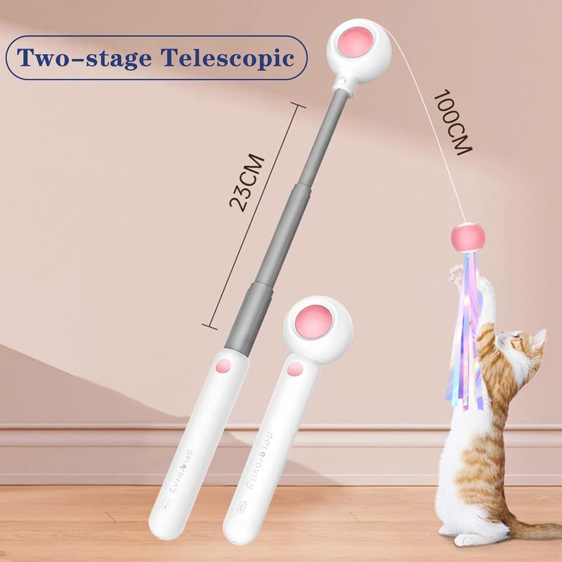 Pawzy Canne à pêche interactive pour chat