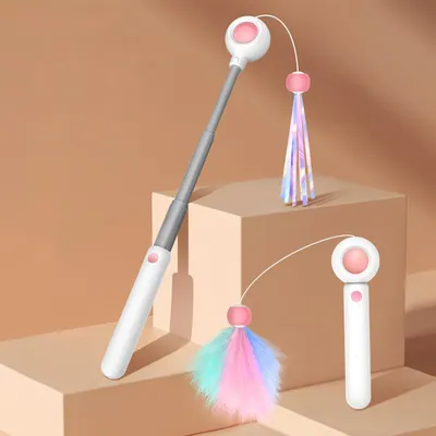 Pawzy Canne à pêche interactive pour chat