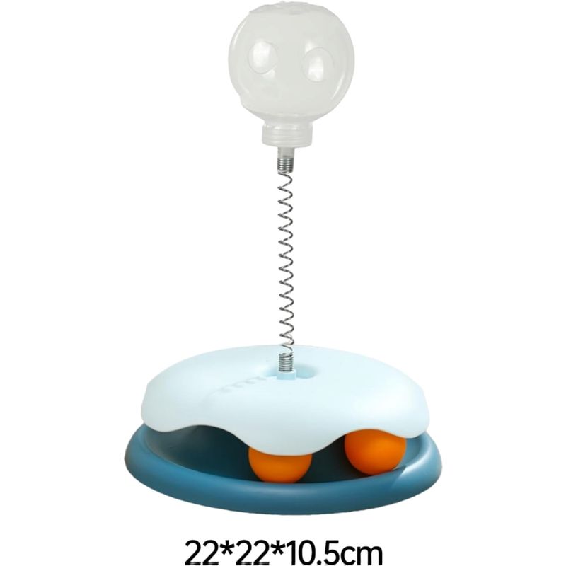 Pawzy Jouet interactif 3-en-1 pour chat - Bleu