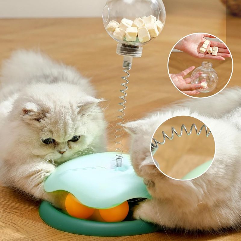 Pawzy Jouet interactif 3-en-1 pour chat - Bleu