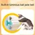 Pawzy Jouet interactif chat : Plateau tournant LED + masseur-brosse à dents