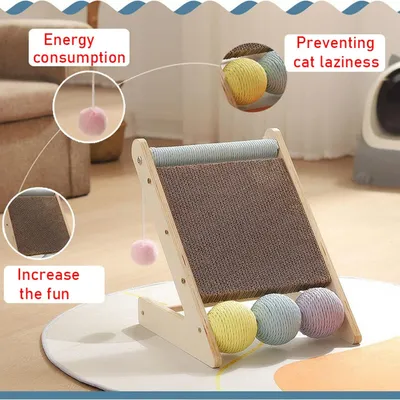 Pawzy Griffoir jouet à balle pour chats