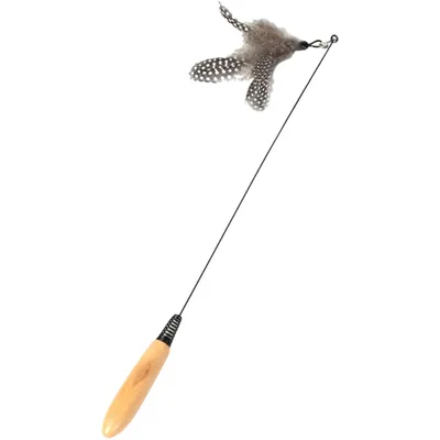 Pawzy Jouet à plume sur tige pour chat