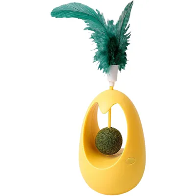 Pawzy Jouet automatique gobelets à plume pour chat Pawzy Jouet automatique gobelets à plume pour chat