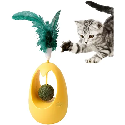 Pawzy Jouet automatique gobelets à plume pour chat