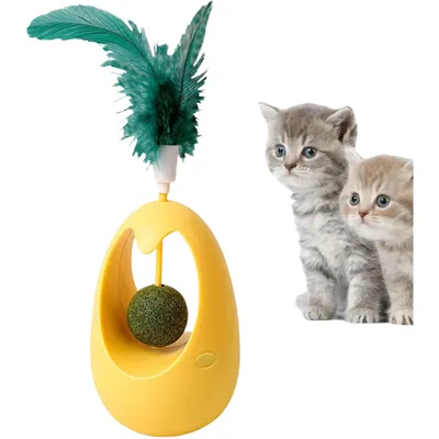 Pawzy Jouet automatique gobelets à plume pour chat