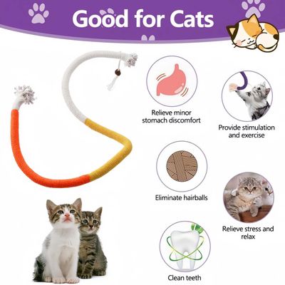 Pawzy 3 Corde à Mâcher pour Chats - Jouet Dentaire