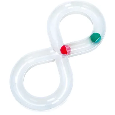 Pawzy Disque à balle tournante pour chat - Blanc Pawzy Disque à balle tournante pour chat - Blanc