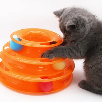 Pawzy Jouet à roulettes 4-en-1 pour chat