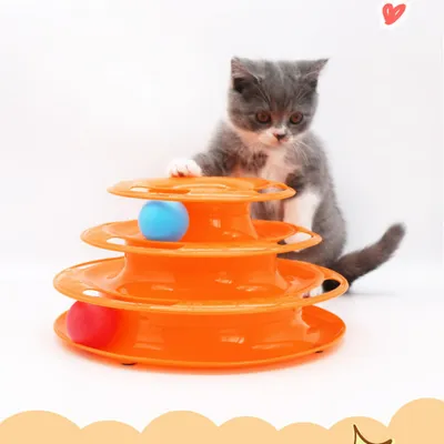 Pawzy Jouet à roulettes 4-en-1 pour chat