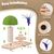 Pawzy Arbre à chat champignon interactif
