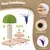 Pawzy Arbre à chat champignon interactif