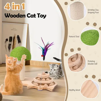 Pawzy Arbre à chat champignon interactif