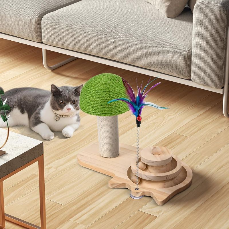 Pawzy Arbre à chat champignon interactif