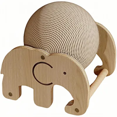 Pawzy Grattoir en sisal style lapin pour chat Pawzy Grattoir en sisal style lapin pour chat