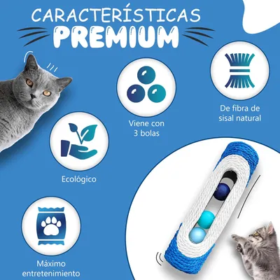 Pawzy Jouet 2-en-1 : Balles & Grattoir - Couleur Aléatoire