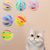 Pawzy Balle à grelot pour chat – 3 couleurs aléatoires