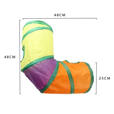 Pawzy Tunnel en forme de L : Jouet intérieur, trou de cachette