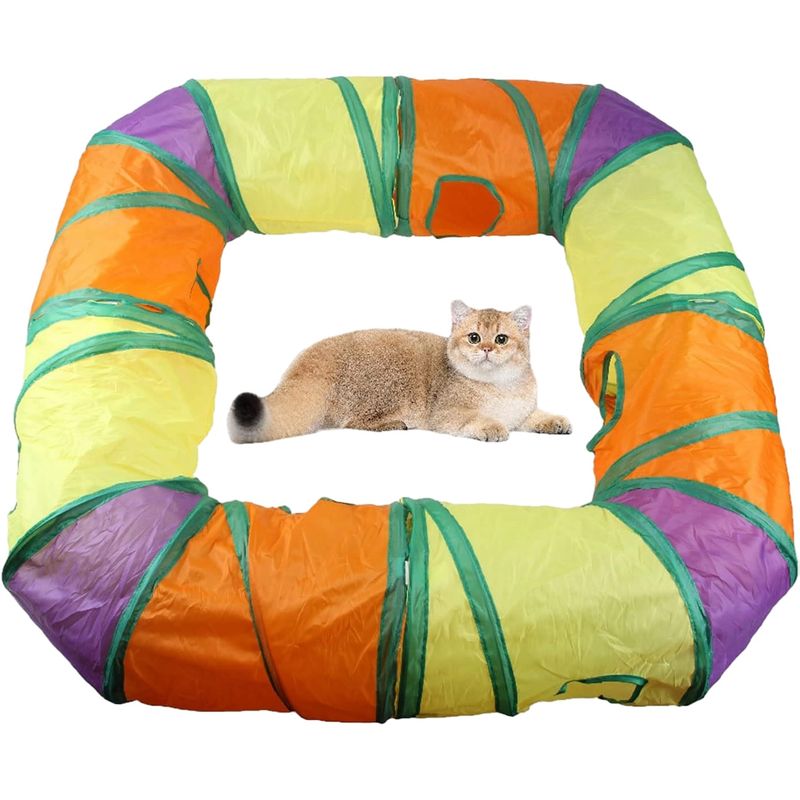 Pawzy Tunnel en forme de L : Jouet intérieur, trou de cachette