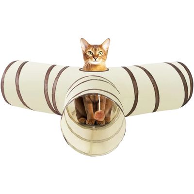 Pawzy Tunnel chat Y : Pliable, interactif, jeu intérieur (Y Way)