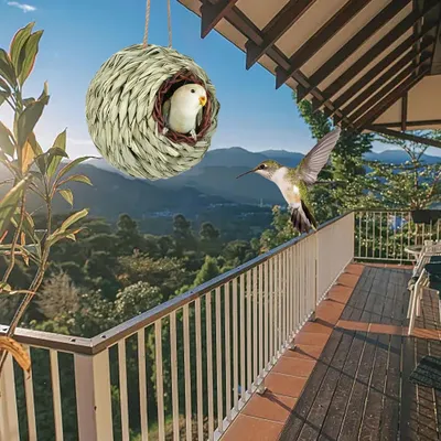 Pawzy Nichoir sphérique suspendu pour oiseaux