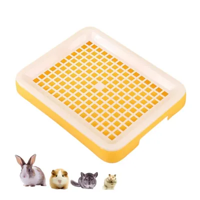 Zoomtopia Bac à litière avec grille pour petits animaux Zoomtopia Bac à litière avec grille pour petits animaux