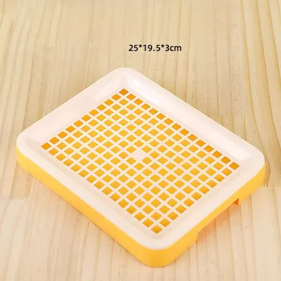 Zoomtopia Bac à litière avec grille pour petits animaux Zoomtopia Bac à litière avec grille pour petits animaux