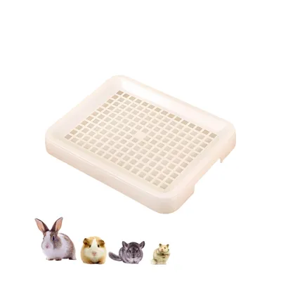 Zoomtopia Bac à litière avec grille pour petits animaux Zoomtopia Bac à litière avec grille pour petits animaux