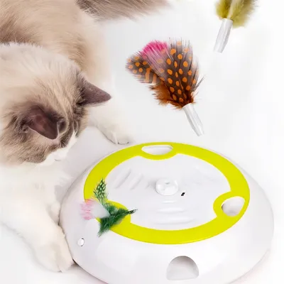 Pawzy Jouet électronique pour chat en forme de jeu de taquinerie