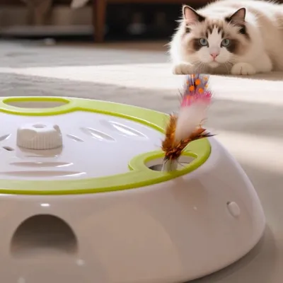 Pawzy Jouet électronique pour chat en forme de jeu de taquinerie