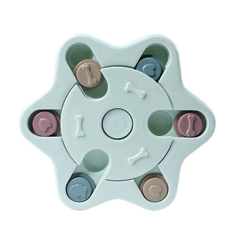 Pawzy Jouet puzzle distributeur pour chien - Bleu