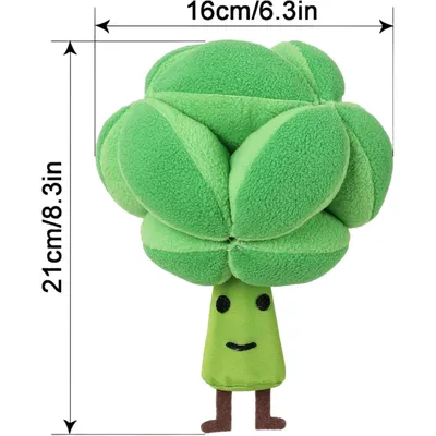 Pawzy Jouet brocoli pour chien - Peluche grinceuse