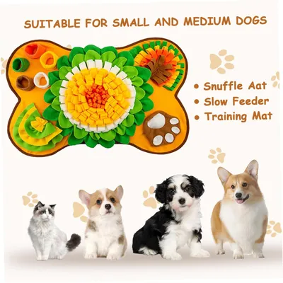 Pawzy Tapis de reniflage pour chien - Lavable et antidérapant