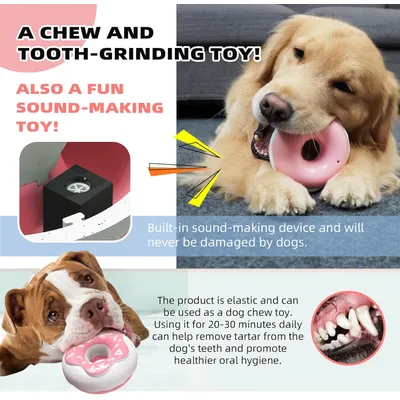 Pawzy Jouet donut résistant pour chien