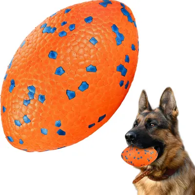 Pawzy Balle rugby ultra-résistante pour chien – Flottante et indestructible