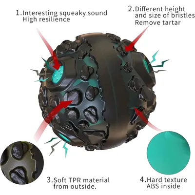 Pawzy Jouet à mâcher résistant pour chien - Bleu