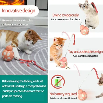 Pawzy Jouet interactif à friandises pour chat