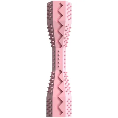 Pawzy Jouet à mâcher hexagonal pour chiens et chats - Version rose