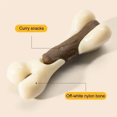 Pawzy Jouet à mâcher pour chiots : Forme d'os, dentition