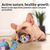 Pawzy Lot de 3 jouets colorés pour chien (Taille S/M/L)