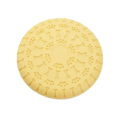 Pawzy Disque Volant pour Chien - Résistant, Portable (Jaune)