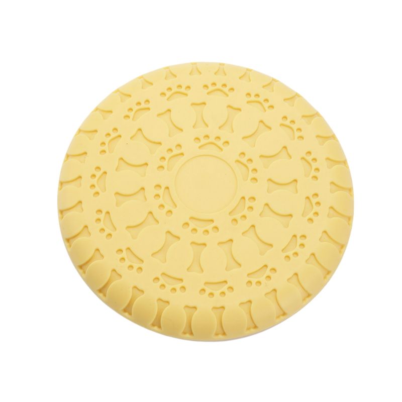 Pawzy Disque Volant pour Chien - Résistant, Portable (Jaune)