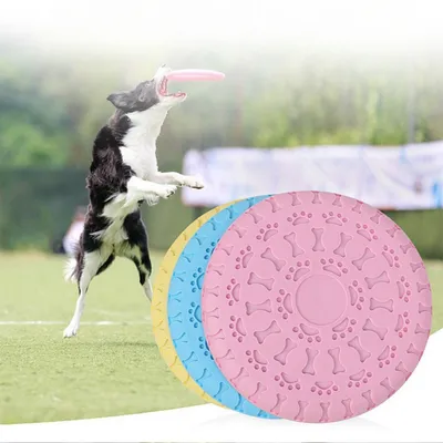 Pawzy Disque Volant pour Chien - Résistant, Portable (Jaune)