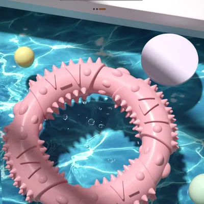 Pawzy Anneaux à mâcher en caoutchouc naturel pour chien