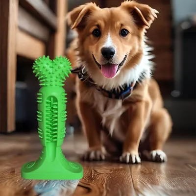 Pawzy Os dentaire en caoutchouc TPR pour chien - Indestructible