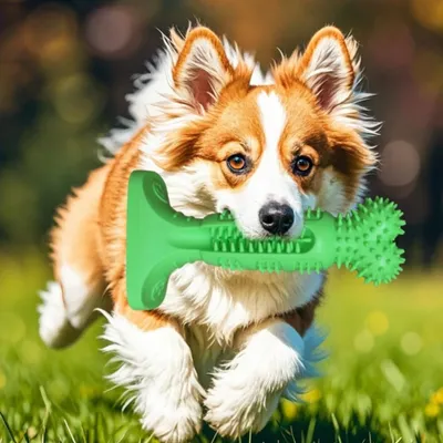 Pawzy Os dentaire en caoutchouc TPR pour chien - Indestructible