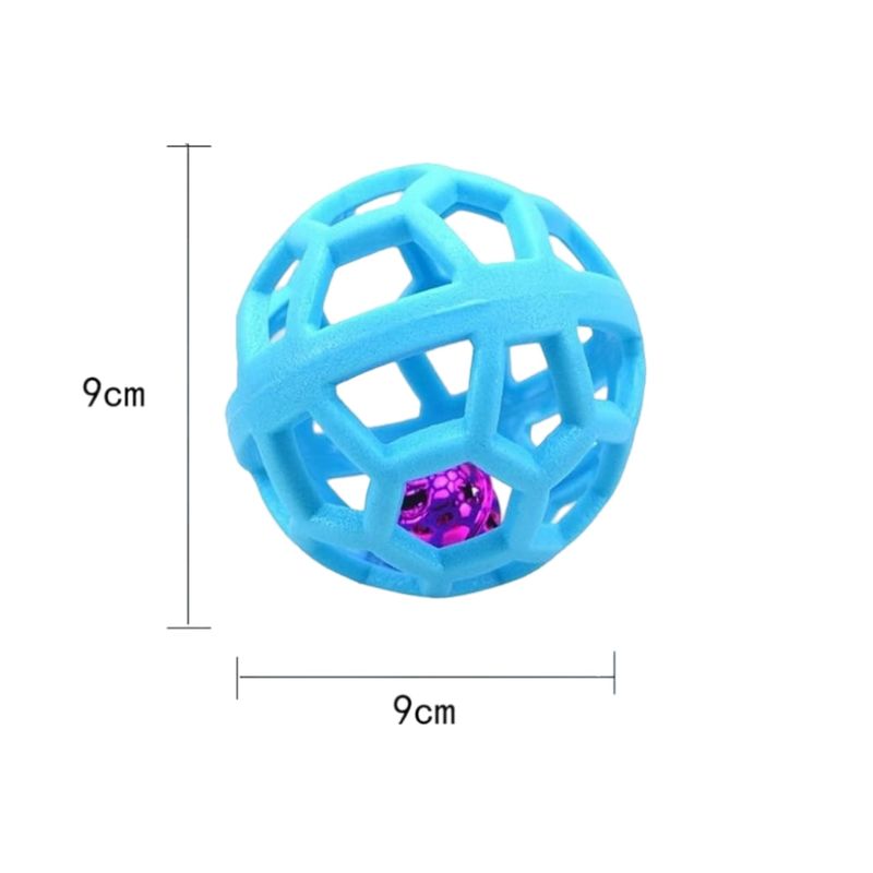 Pawzy Balle creuse TPR avec clochette pour chien/chat